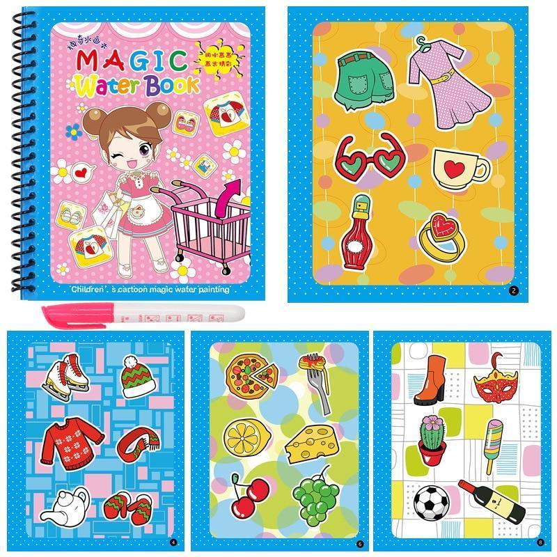 Early Education Montessori Painting Drawing Board For Kids Toys Coloring Book Doodle & Magic Pen Magic Water Drawing Book - BIG FRENCHIES