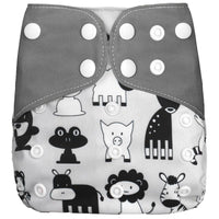 1Pcs Reusable Cloth Diaper Adjustable Baby Nappies Washable Nappy Durable Baby Diaper - BIG FRENCHIES