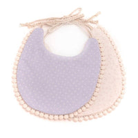 Double-deck Infant Baby Girl Boy Bib Kid Toddler Dinner Feeding Tassel Cotton Linen Burp Cloths - BIG FRENCHIES