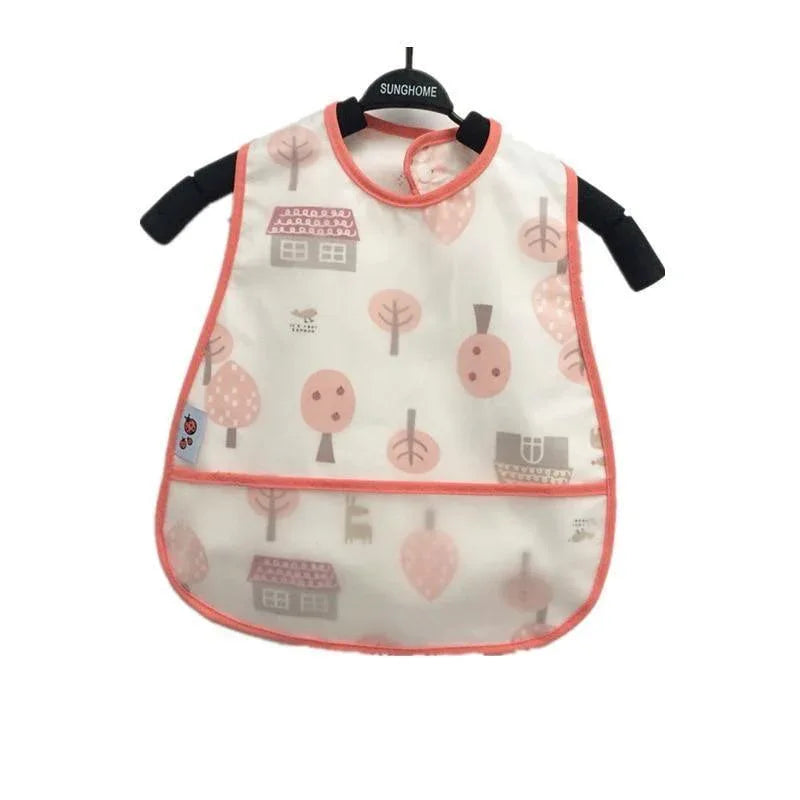 Modern Interesting Cartoon Adjustable Baby Bibs Waterproof Lunch Feeding Bibs Baby Cartoon Feeding Cloth Children Bib For Kids - BIG FRENCHIES