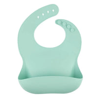 Solid Silicone Bibs Baby Feeding Saliva Towel Waterproof Soft Cloths Bandana Lightweight Infant Bibs - BIG FRENCHIES