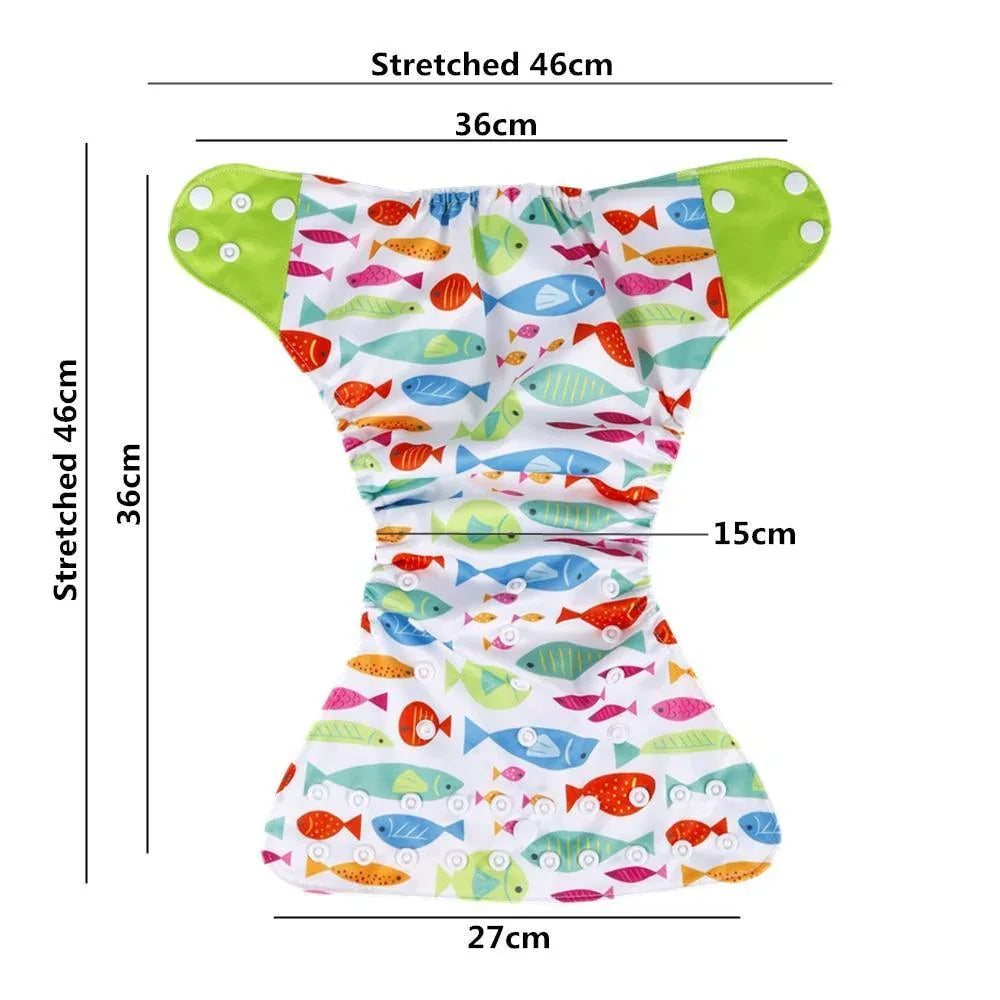 Comfortable Reusable One Size Pocket Adjustable Baby Nappies Inner Cloth Breathable Diaper - BIG FRENCHIES