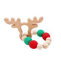 Wooden Teether Hedgehog Crochet Beads Wood Crafts Ring Engraved Bead Baby Teether Wooden Toys For Kids Rattle - BIG FRENCHIES