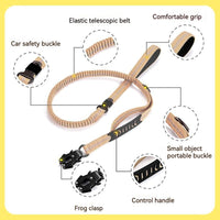 Heavy Duty Tactical 'No-Pull' Bungee Leash