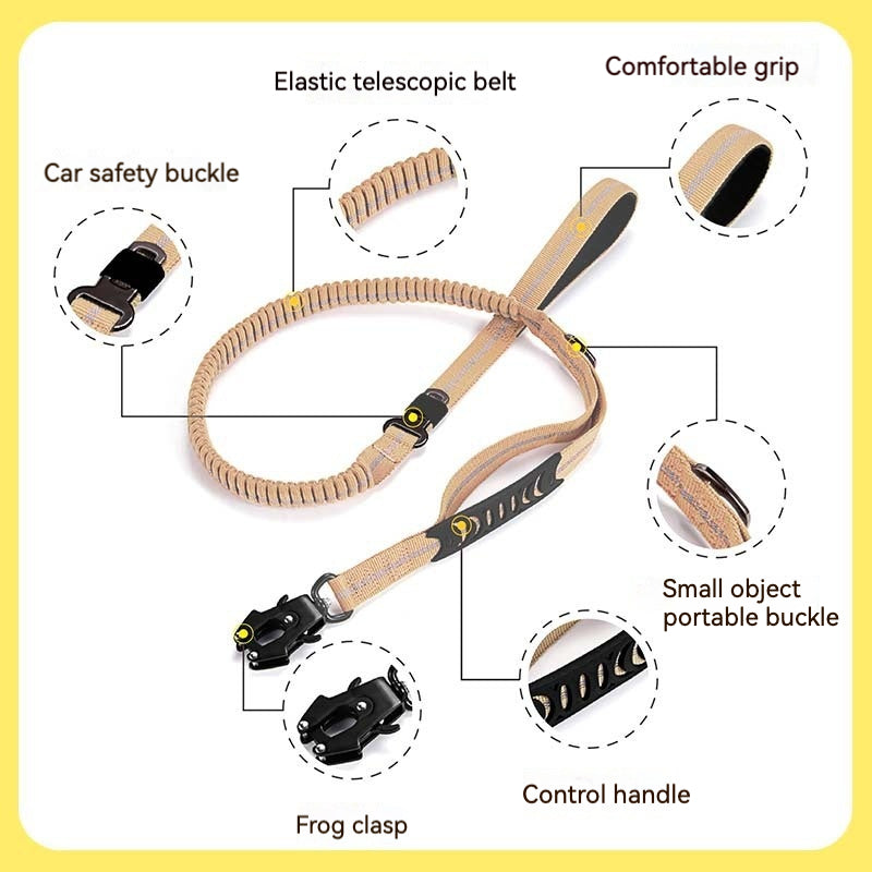 Heavy Duty Tactical 'No-Pull' Bungee Leash