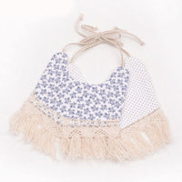 Double-deck Infant Baby Girl Boy Bib Kid Toddler Dinner Feeding Tassel Cotton Linen Burp Cloths - BIG FRENCHIES