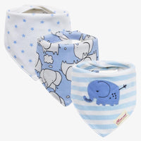 Moder 3PCS Baby Bibs Bandanna Lot Cotton Multi-style Triangle Cartoon For Infant Boys And Girls - BIG FRENCHIES
