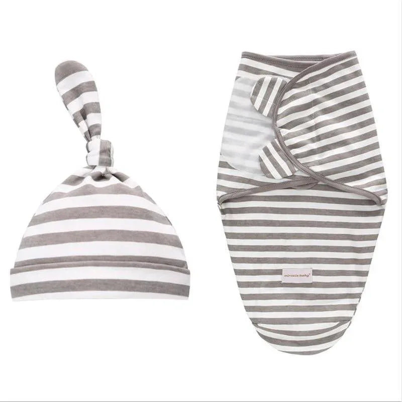 Newborn Wrapping Swaddle Baby Envelop Wrap Blanket Baby Hat Sleeping Bag Set Sleep Bag - BIG FRENCHIES