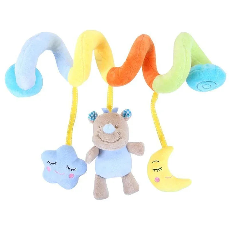 Modern Baby Development Giraffe Animal Hand Bells Rattles Handle Toys Stroller Hanging Teether Baby Toys For Kids - BIG FRENCHIES