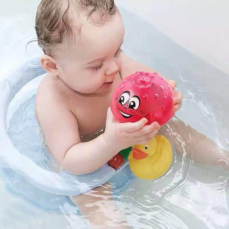 Cool Bath Toys Spray Water Light Rotate with Shower Pool , Toddler Swimming Party Bathroom LED Light With Music for Kids - BIG FRENCHIES