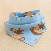 Baby Bibs Waterproof Triangle Cotton Cartoon Child Bibs Dribble Bibs Newborn Slabber Absorbent Cloth For Kids - BIG FRENCHIES