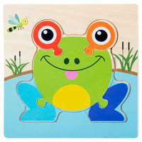 Baby Wooden 3D Tangram Puzzle – Educational Cartoon Animal Toy - BIG FRENCHIES
