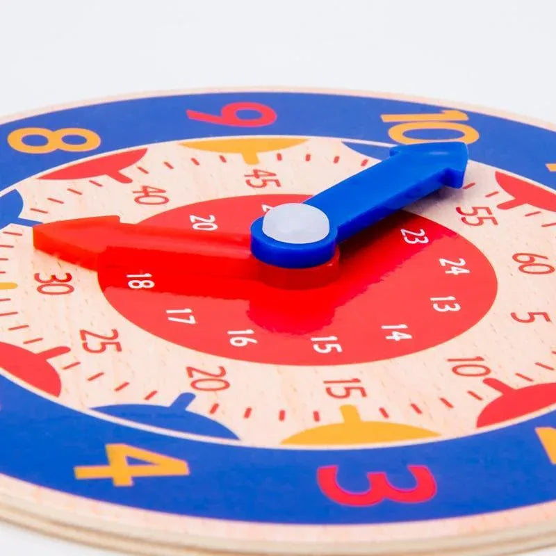 Children Montessori Wooden Clock Toys Hour Minute Second Cognition Colorful Clocks Toys for Kids Early Preschool Teaching Aids - BIG FRENCHIES