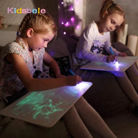 Draw With Light-Fun And Developing Drawing&write Flip Board Kids Educational Toy Magic Drawing Lighting In Dark Gift For Child - BIG FRENCHIES