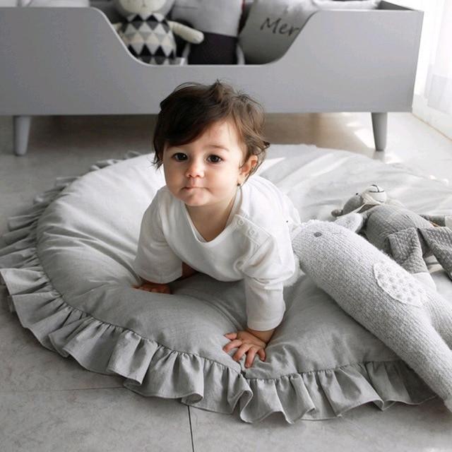 Baby Toys Mat Kids Rug Baby Play Mat Newborn Padded Children' Mat Soft Cotton Crawling Mats Round Carpet Room Decor For Baby - BIG FRENCHIES