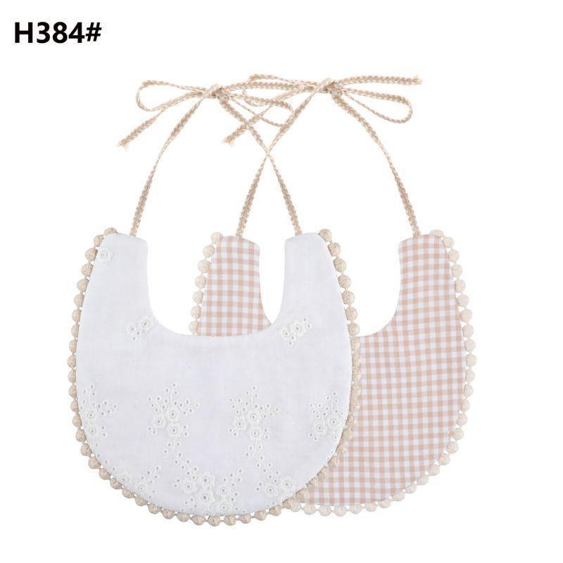 Infant Baby Bib Kid Toddler Dinner Feeding Tassel Double-side Cotton Linen Burp Cloths Saliva Towel For Baby - BIG FRENCHIES