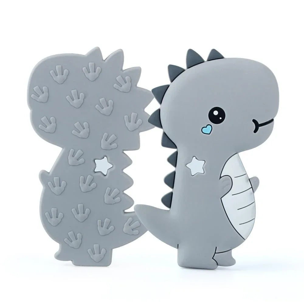 Dinosaur Baby Teether Animal Silicone Beads Chew Charms Food Grade Silicone Teether Bead Toy Gift For Baby and Kids - BIG FRENCHIES