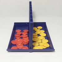 1 Set Connect 4 In A Line Board Game Foldable Children's Educational Toys for Kid Sports Entertainment Gifts For Kids Birthday - BIG FRENCHIES