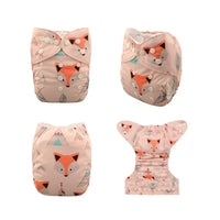 ModernLuxury Printed Baby Cloth Diaper Reusable Cloth Nappy Snap Adjustable Pocket Diaper Nappies For Baby Kids - BIG FRENCHIES