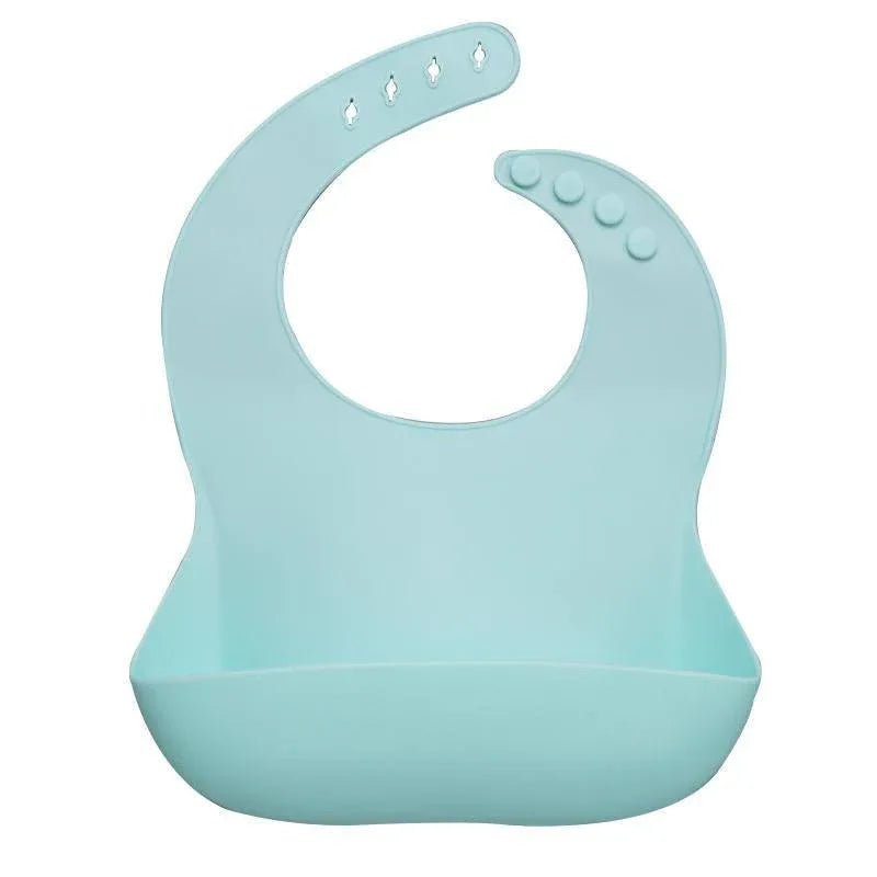 Silicon Breastplate Baby Bib Waterproof Solid Infant Bandana Bibs Newborn Feeding Burp Cloth Bib For Kids - BIG FRENCHIES