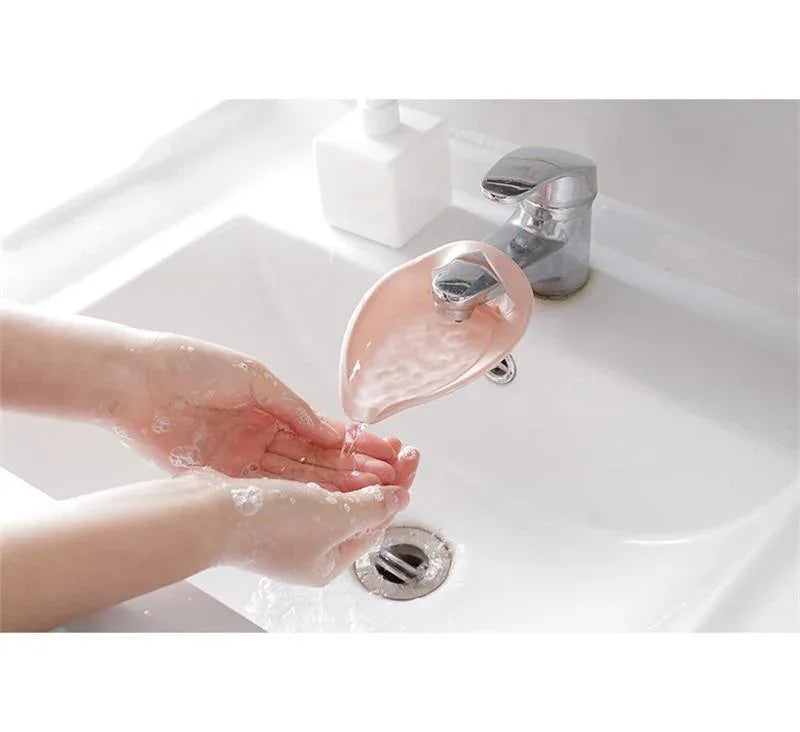 Silicone Baby Bath Toys Kids Faucet Extender children Hand Washing extender Bathroom Sink Rubber Water Reach Faucet Sink - BIG FRENCHIES