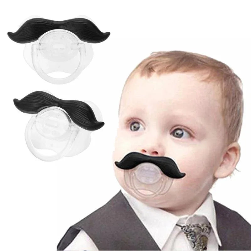 Modern Luxury Beard Pacifier Food Grade Silicone Funny Baby Nipple Teethers Toddler Pacifier Mousage For Baby and Kids - BIG FRENCHIES