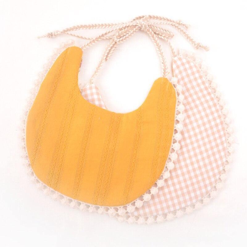 Double-deck Infant Baby Girl Boy Bib Kid Toddler Dinner Feeding Tassel Cotton Linen Burp Cloths - BIG FRENCHIES