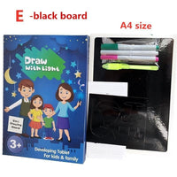 Educational Toy Drawing Board Tablet Graffiti 1pc A4 A3 Led Luminous Magic Raw With Light-fun - BIG FRENCHIES