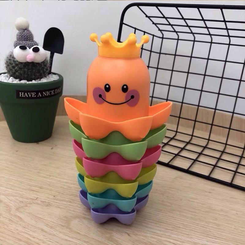 Kids Ocean Life Octopus Stacking Cups Bath Toy Children Play Educational Cute Cartoon Bathroom Toys - BIG FRENCHIES