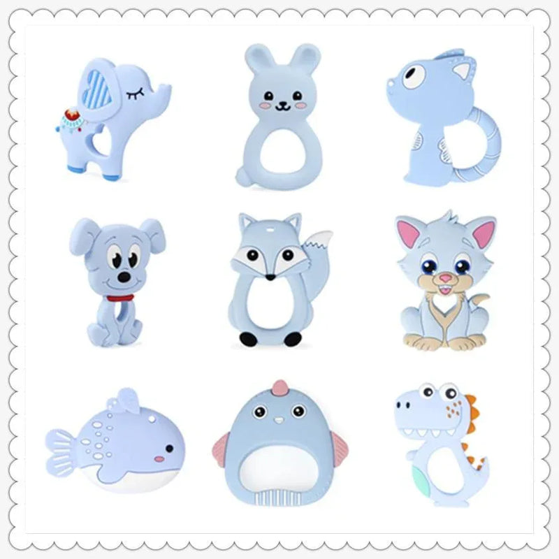 New Animal Style Baby Silicone Teether Food Grade Toys Teething Nursing Silicone BPA Silicone Teether - BIG FRENCHIES