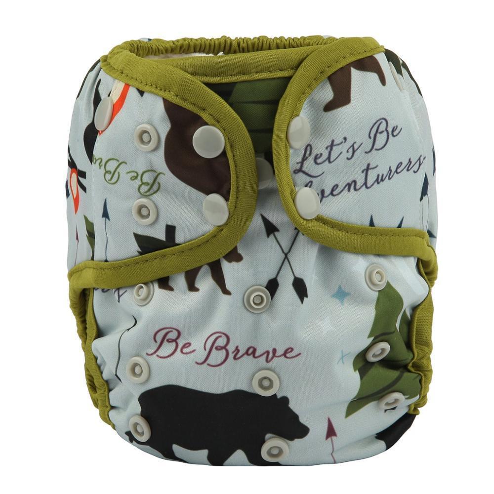 One Size Baby Cloth Diaper Cover Nappy Waterproof Double Gusset Design Adjustable Diapers For Babies - BIG FRENCHIES
