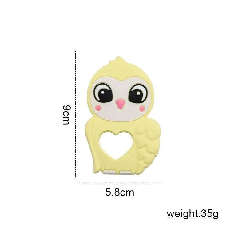 Silicone Baby Teether Toddler Toy, Stroller Accessories For Pacifier Chain Owl Food Grade Toys Baby Teether - BIG FRENCHIES