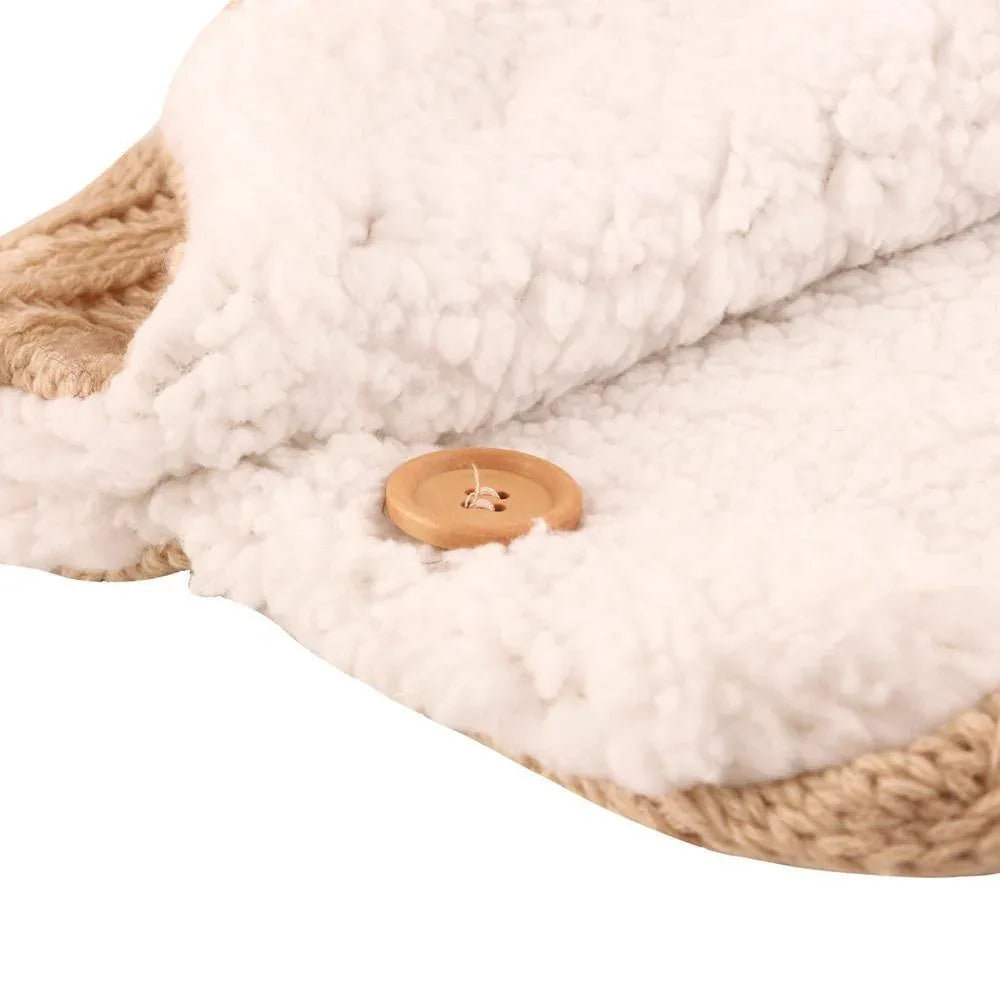 Handmade Wool Warm Baby Blanket Soft Baby Sleeping Bag Cotton Knitting Envelope Newborn Swadding Wrap Stroller blankets Gift for Shower - BIG FRENCHIES