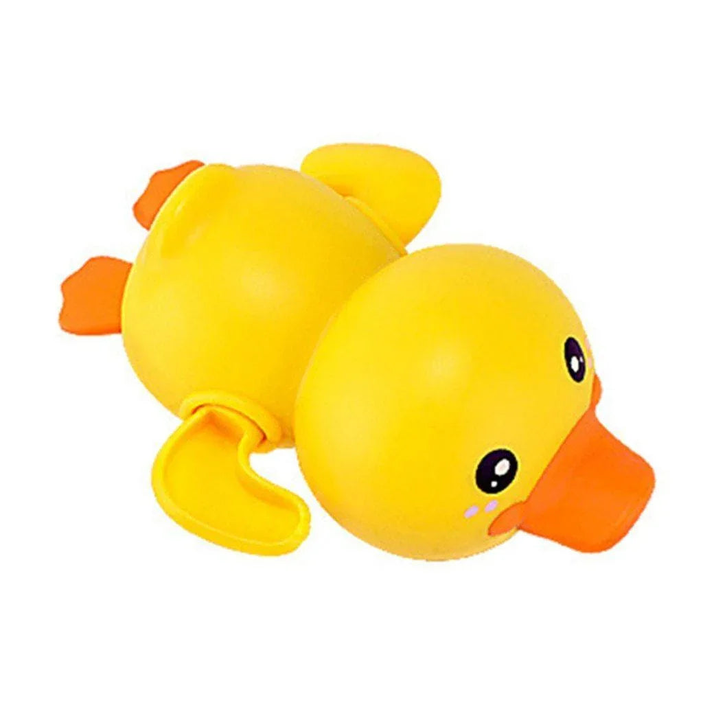 Bathroom Bath Shower Baby Clockwork Swimming Play Water Cute Little Yellow Duck Bathing Bathtub Toys For Kids - BIG FRENCHIES