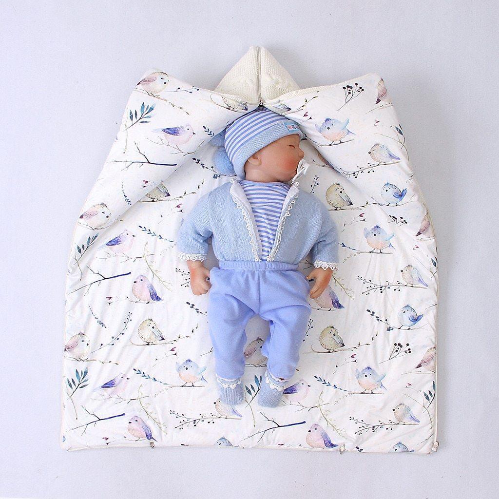 Newborn Infant Baby Knit Sleep Bag Stroller Envelope Blanket Winter Warm Swaddle Wrap Sleeping Bag For Babies - BIG FRENCHIES