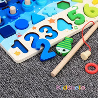 Montessori Math Toys for Toddlers – Wooden Counting & Fishing Game - BIG FRENCHIES