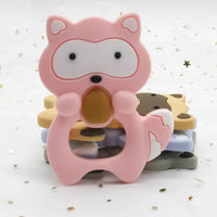 Silicone Raccoon Animal Cartoon Teether Food Grade Chewable Teething Toddle Safe For Baby And Perfect Gift For Babies - BIG FRENCHIES