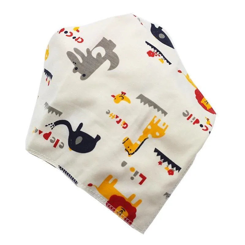 Baby Bibs Triangle Cotton Cartoon Child Bandana Dribble Bibs Newborn Slabber Absorbent Cloth For Baby and Kids - BIG FRENCHIES