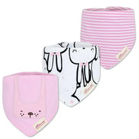 Moder 3PCS Baby Bibs Bandanna Lot Cotton Multi-style Triangle Cartoon For Infant Boys And Girls - BIG FRENCHIES