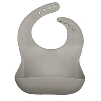Newborns Solid Silicone Baby Feeding Bibs Burp Cloths Fashionable Breastplate Baby Stuff For Kids - BIG FRENCHIES
