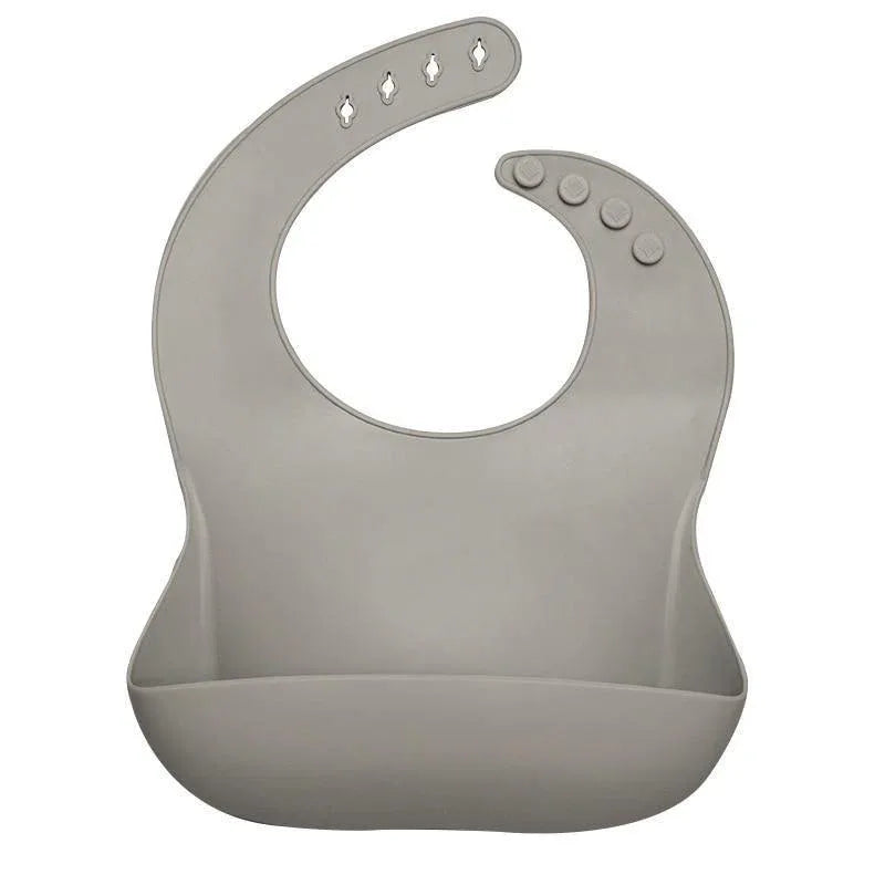 Newborns Solid Silicone Baby Feeding Bibs Burp Cloths Fashionable Breastplate Baby Stuff For Kids - BIG FRENCHIES