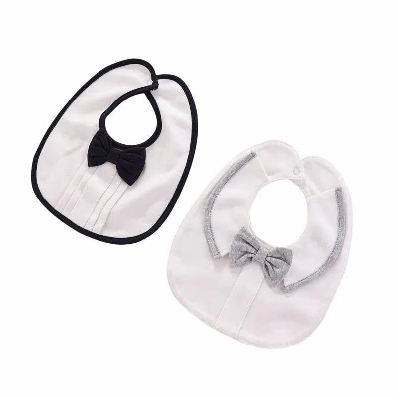 Modern Luxury Baby Bibs For Boys Cotton Newborn Bow Baby Girls Bibs Cute Boys Burp Cloth Infant Saliva Towels - BIG FRENCHIES