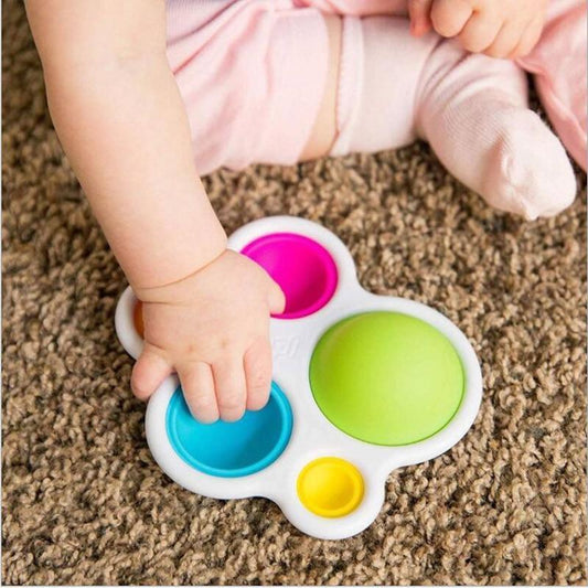 Baby Board Exercise Toys Rattle Puzzle Toys Colorful Intelligence Development Board Early Educational Board Toys For Baby Kids (Colorful) - BIG FRENCHIES