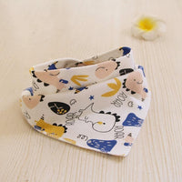 Baby Bibs Waterproof Triangle Cotton Cartoon Child Bibs Dribble Bibs Newborn Slabber Absorbent Cloth For Kids - BIG FRENCHIES