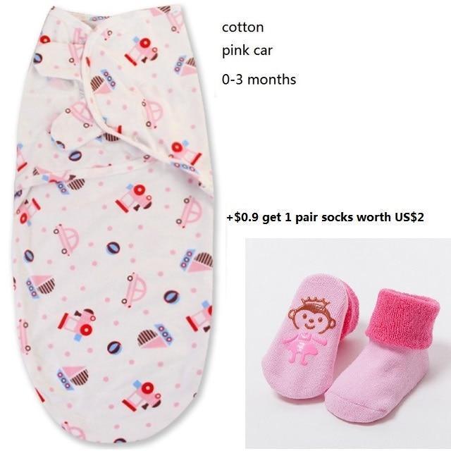 100% Cotton Baby Swaddle Wrap Blanket Newborn Infants Baby Envelop Sleep Bag Sleepsacks For Girls - BIG FRENCHIES