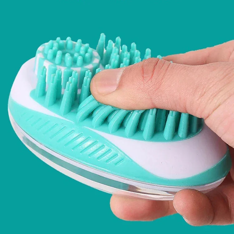 2-in-1 Pet Bath Brush – Soft Silicone Dog Cat Grooming & Massage Comb - BIG FRENCHIES