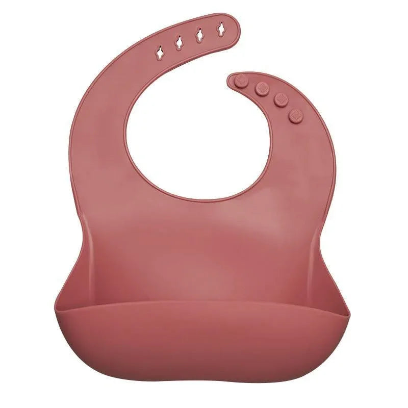 Silicon Breastplate Baby Bib Waterproof Solid Infant Bandana Bibs Newborn Feeding Burp Cloth Bib For Kids - BIG FRENCHIES