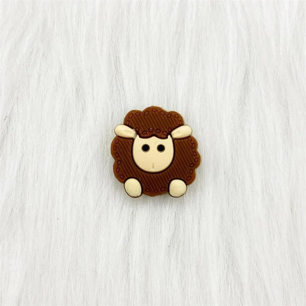 5pcs Animals Cartoon Silicone Teething Sheep For Children Newborn Baby Teether For Teeth - BIG FRENCHIES