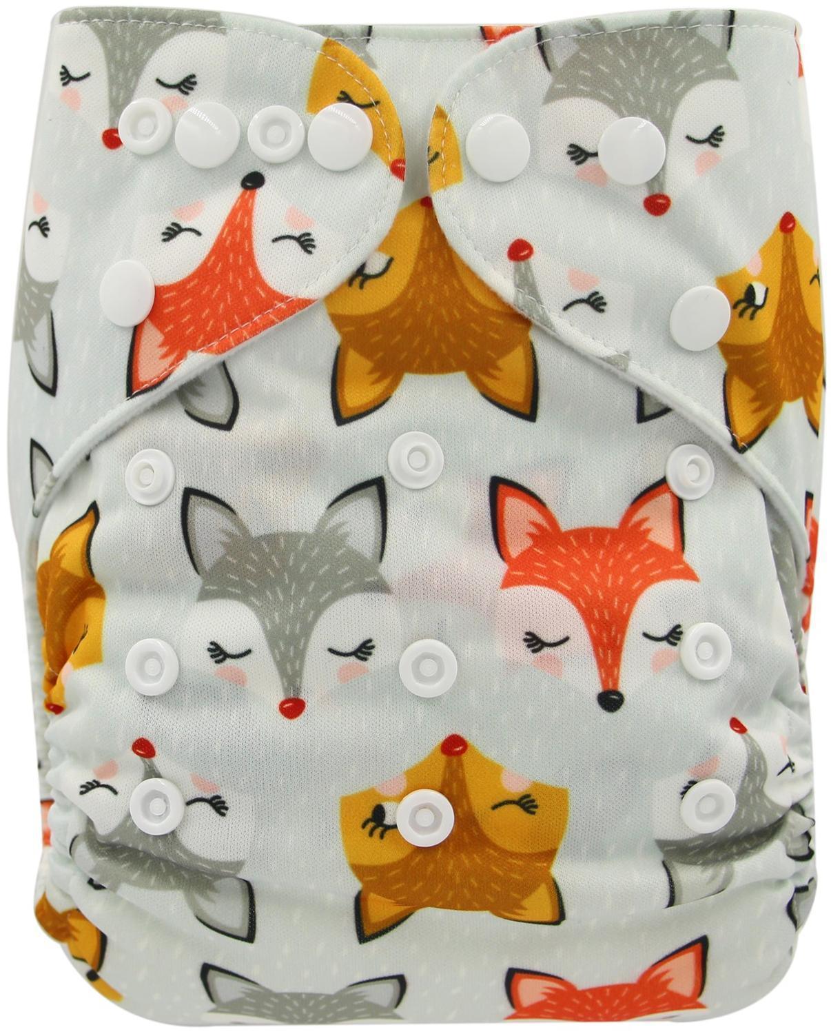 Modrn Printed Baby Pocket Cloth Diaper Nappy Reusable Adjustable Washable Nappies For Baby Boys and Baby Girls In Elegant Style - BIG FRENCHIES