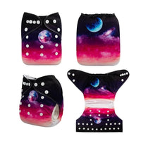 Most Popular Digital Position Baby Cloth Diaper with Microfiber Insert In Modern Printed Design For Baby Boys and Baby Girls KIds - BIG FRENCHIES